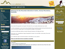 Tablet Screenshot of mountainadventurecentre.com.au